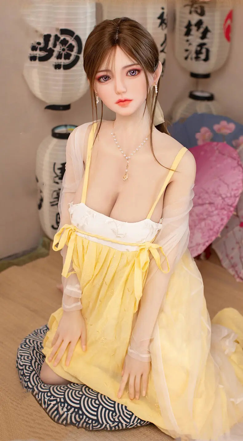 SY Doll | 160 cm große, asiatische Schönheit mit pinken Haaren und großem Busen – lebensechte TPE-Sexdoll – Fiora