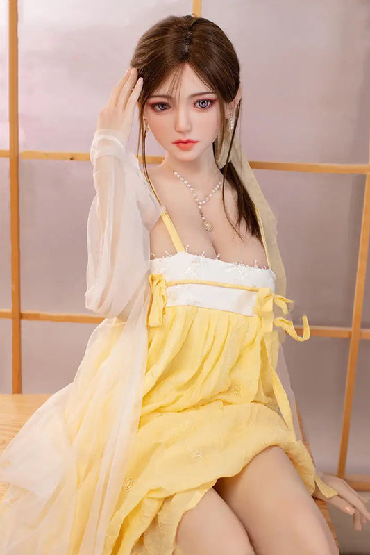 SY Doll | 160 cm große, asiatische Schönheit mit pinken Haaren und großem Busen – lebensechte TPE-Sexdoll – Fiora