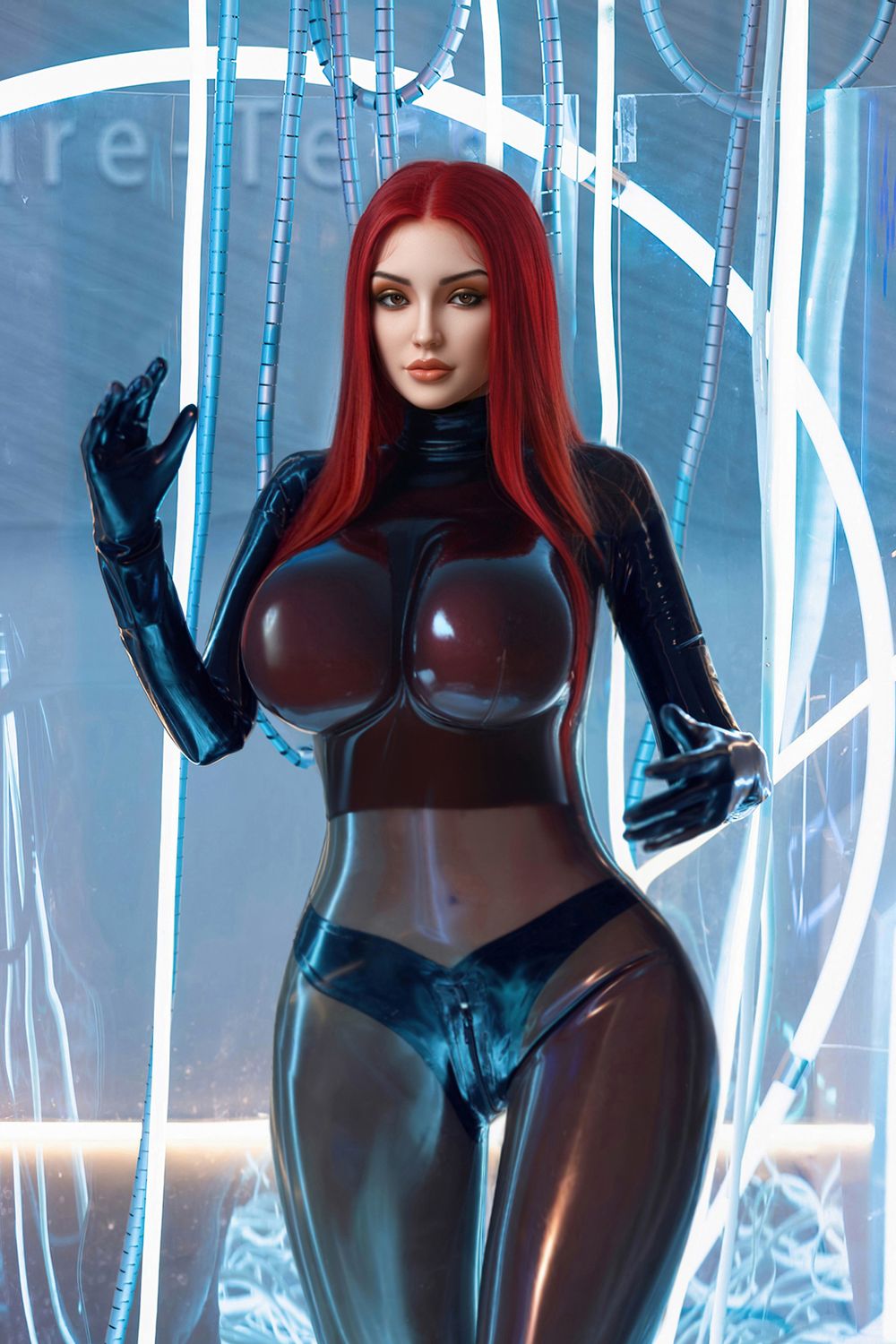 toplovedoll-169cm-5ft5-huge-breasts-enigmatic-cyberpunk-red-hair-cosplay-realistic-tpe-sex-doll-nova