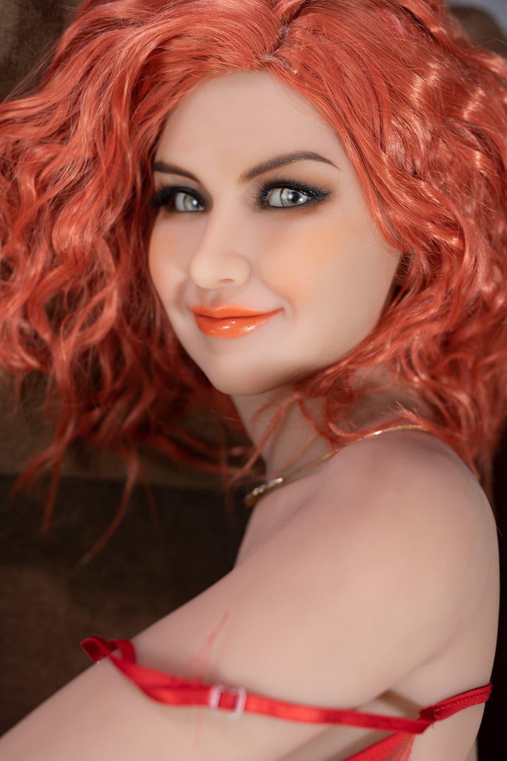 6YE | 158cm (5' 2") A-Cup Skinny Redhead Milf Sex Doll - Riva - TLD