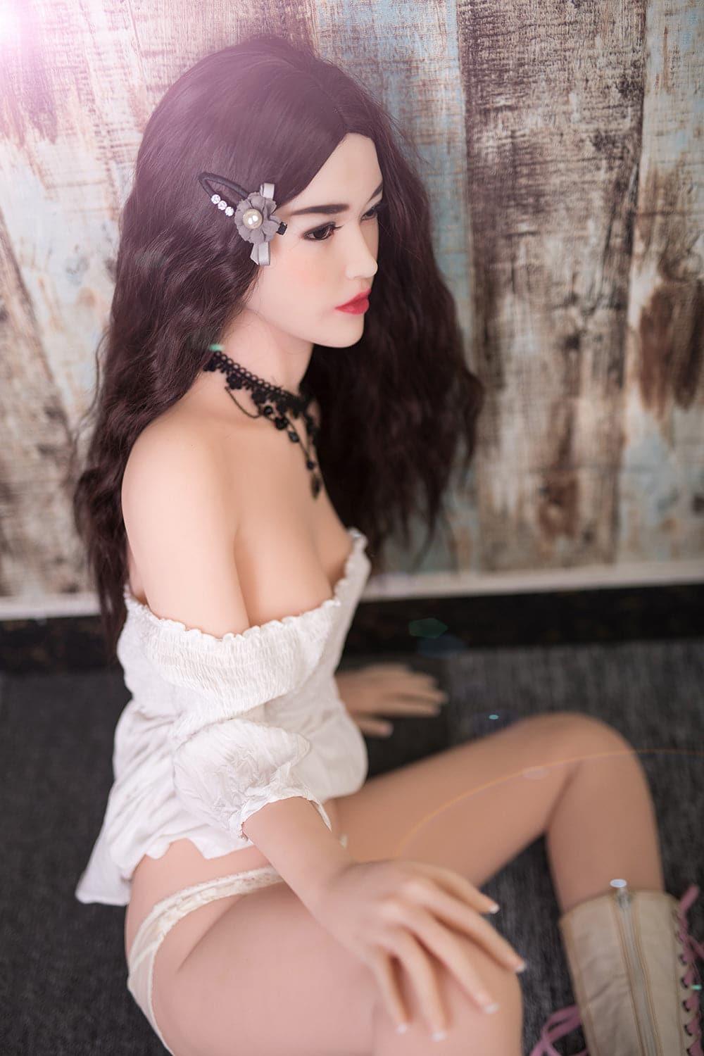 6YE | 165cm (5' 5") A-Cup Black Hair Small Breasted Sex Doll - Tabitha - TLD