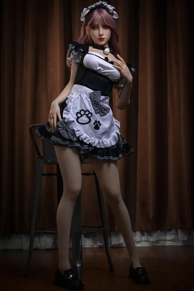 SY Doll | 160 cm große, asiatische Schönheit mit pinken Haaren und großem Busen – lebensechte TPE-Sexdoll – Fiora