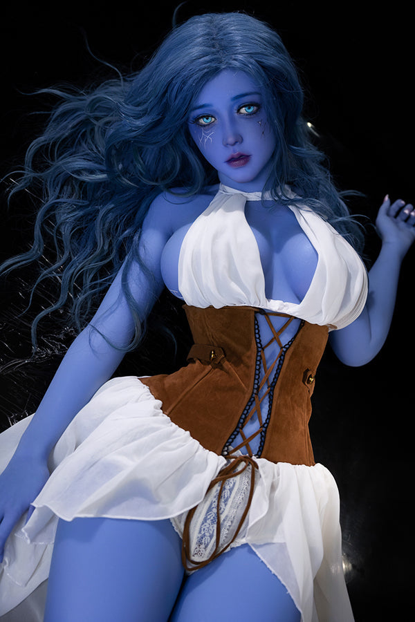 Aibei Doll | 160cm Blue Skin Alien Busty Sexy Sex Doll - Novia - TLD